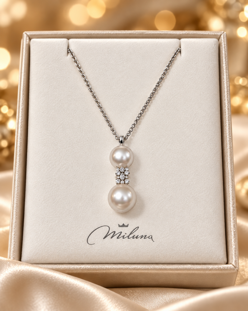 Collana Miluna - Andromeda - Perle e Topazi
