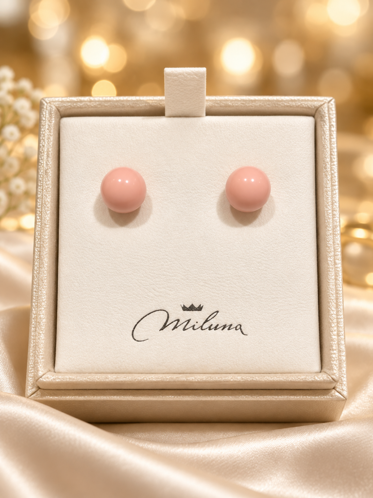Orecchini Miluna - Terra E Mare - Corallo Rosa