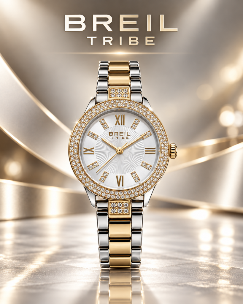 Orologio Breil Tribe Lady bicolore con ghiera impreziosita da strass