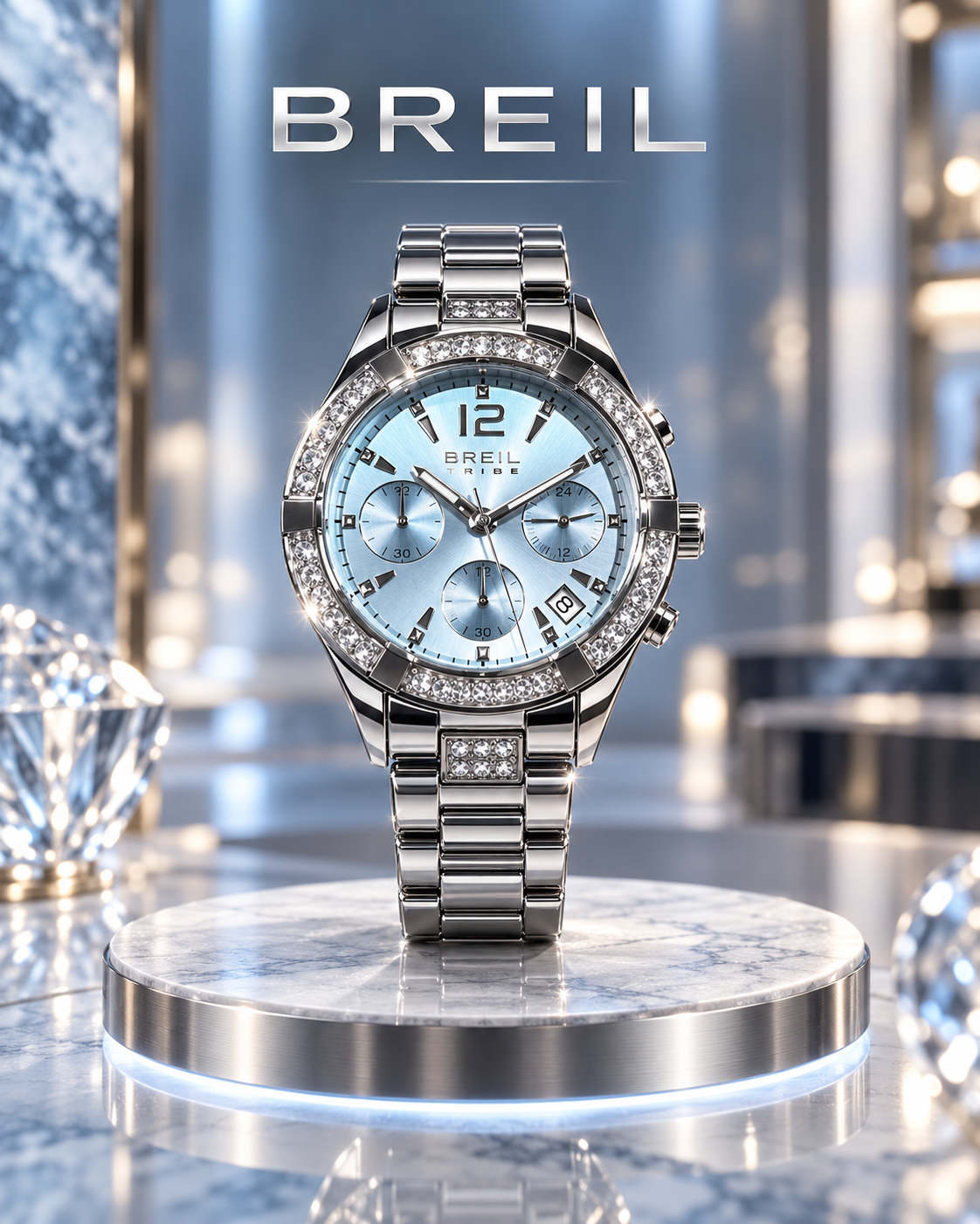 Orologio Breil Tribe Lady Chrono con quadrante celeste