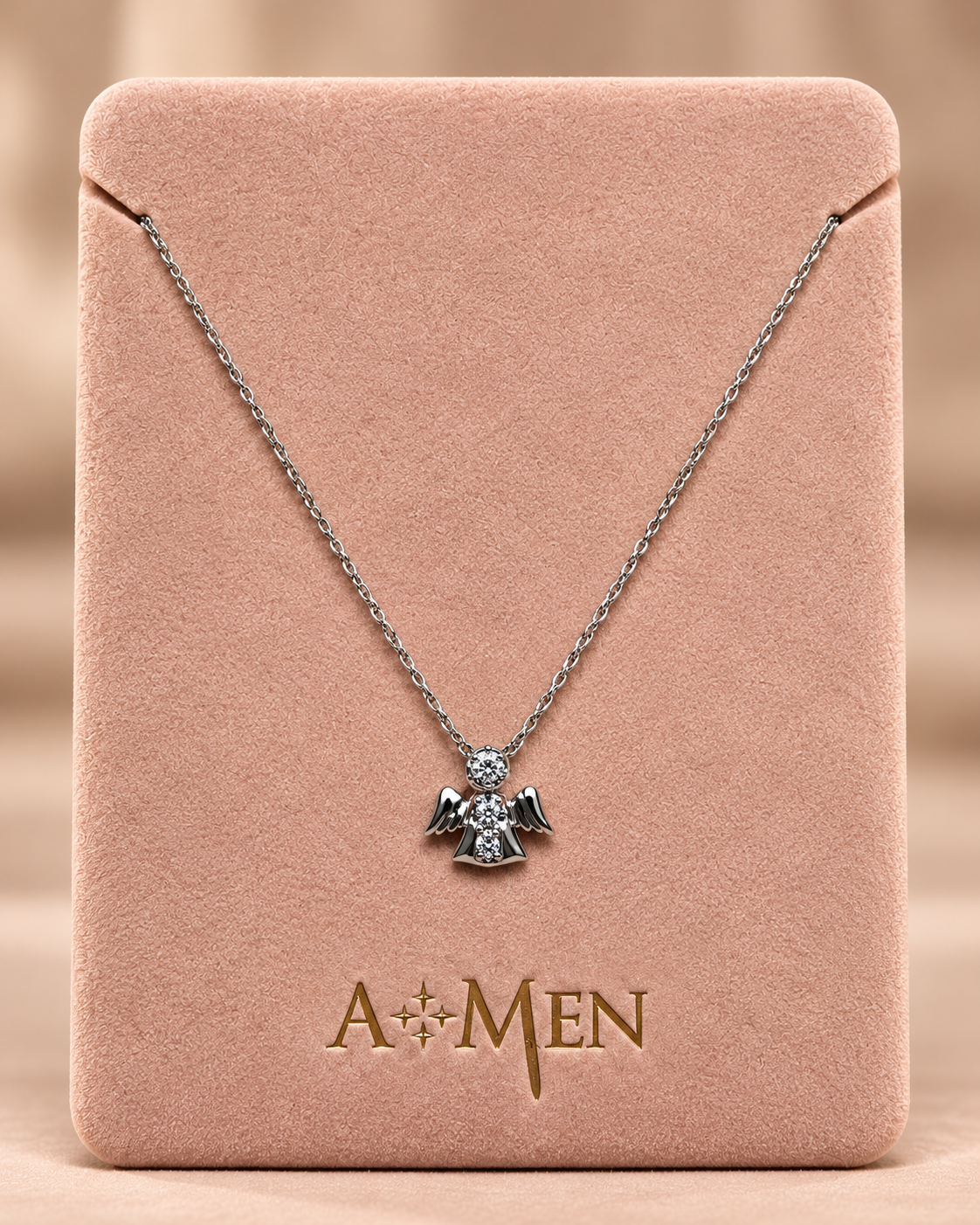 Collana A•MEN - Angelo con Zirconi