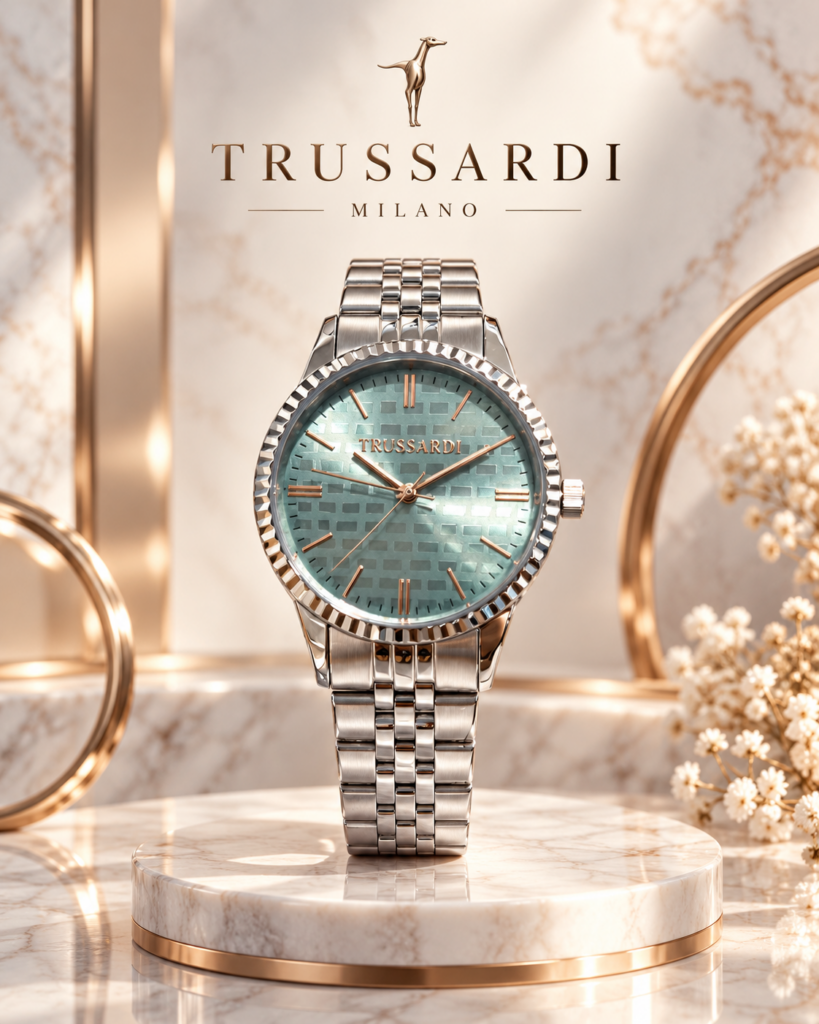 Orologio Trussardi Lady quadrante verde con ghiera di strass