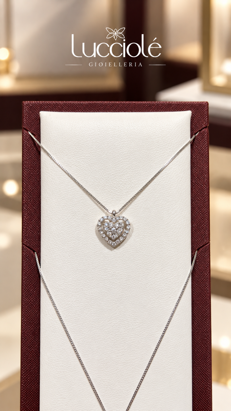 Collana Lucciole Sense in oro 18 kt e diamanti