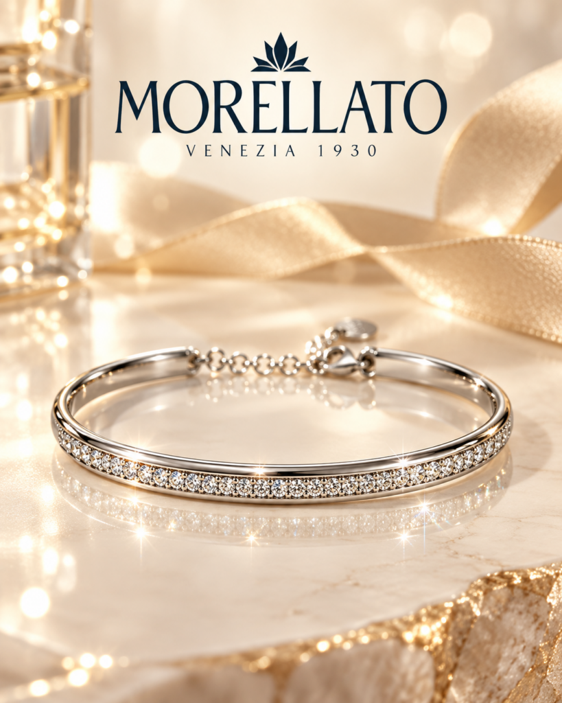 Bracciale Morellato in acciaio con zirconi