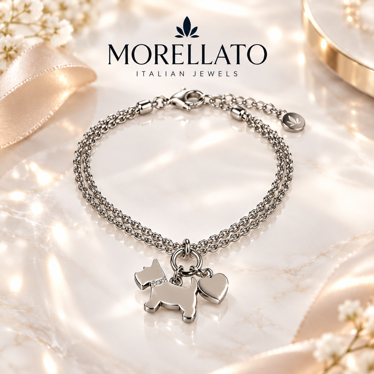 Bracciale Morellato in acciaio con charm