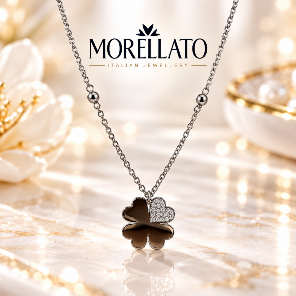Collana Morellato in acciaio con zirconi