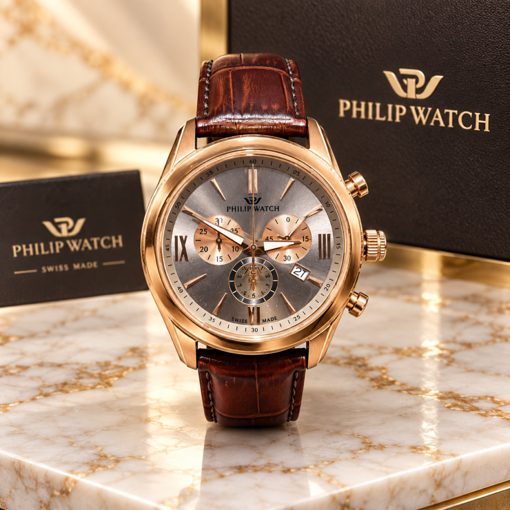 Cronografo Philip Watch uomo quadrante silver