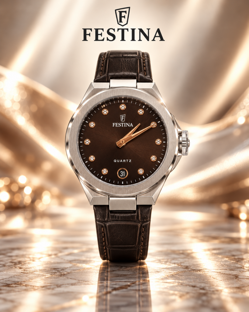 Orologio Festina Donna con quadrante nero e indici gioiello